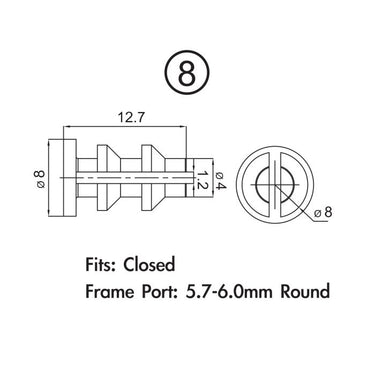 Jagwire frame plug pack - shimano di2 (10pcs)