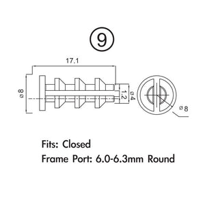 Jagwire frame plug pack - 4mm derailleur housing (10pcs)