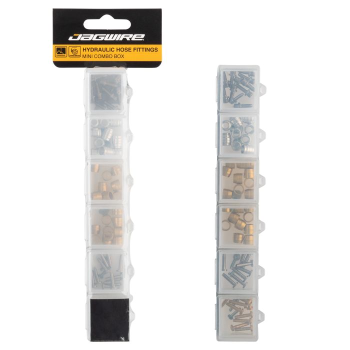 Afbeelding laden in galerijviewer, Jagwire hydraulic hose fittings mini combo box
