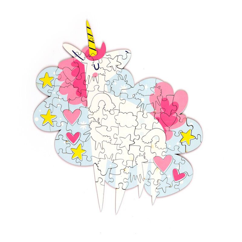 Load image into Gallery viewer, Unicorn magic 90 stuks gerecyclede kinderlegpuzzel
