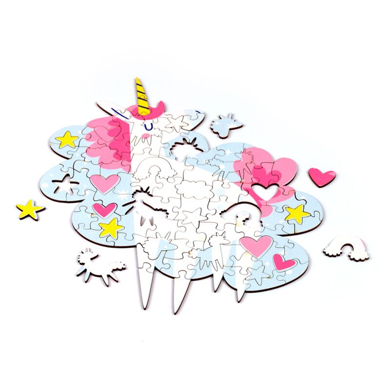 Load image into Gallery viewer, Unicorn magic 90 stuks gerecyclede kinderlegpuzzel
