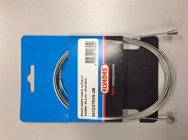 Elvedes rem-binnenkabel rvs 2-nippels 3m