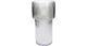 Hd vase stripe glass clear 14.5x14.5x29cm