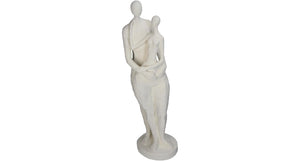 Hd ornament couple polyresin white 13.7x14x47.5cm