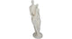 Hd ornament couple polyresin white 13.7x14x47.5cm