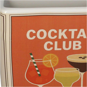 Kersten vaas book cocktail club dolomite orange 15x5.5x18cm