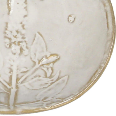 Kersten bord veldbloem keramiek white 11.5x10.5x2cm