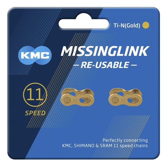 Kmc sluitschakel missinglink 12nr ti-n gold 12v (2)