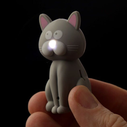 Kat licht geluid miauw sleutelhanger