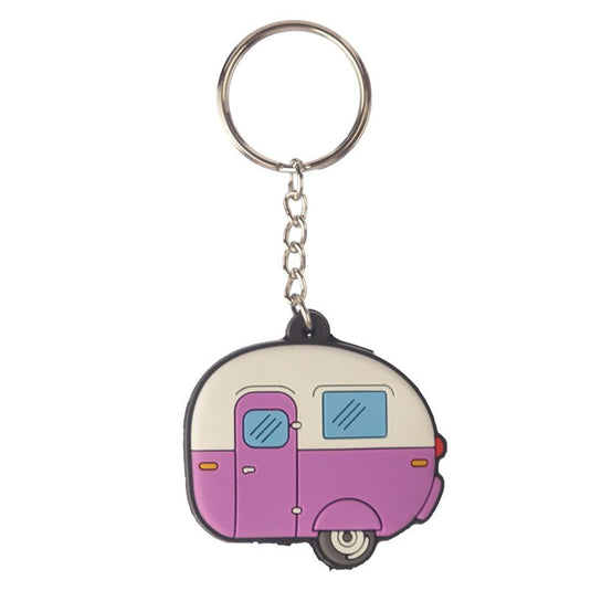 Home is where you park it caravan pvc sleutellabel sleutelhanger
