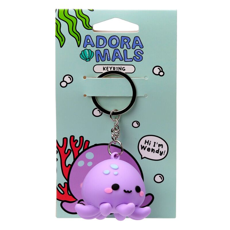 Load image into Gallery viewer, Wendy de octopus adoramals 3d pvc sleutelhanger
