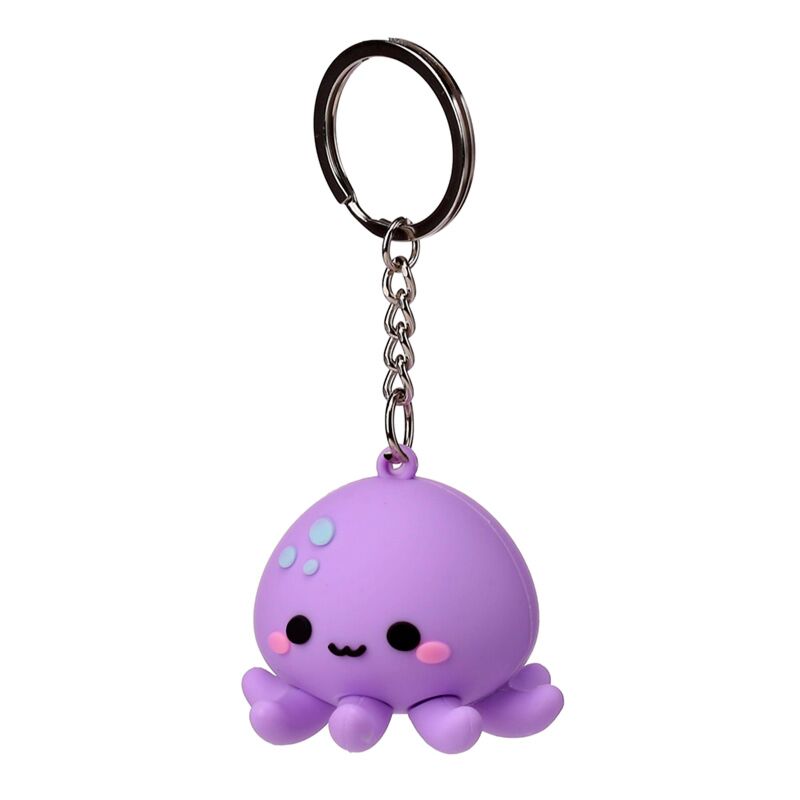 Load image into Gallery viewer, Wendy de octopus adoramals 3d pvc sleutelhanger
