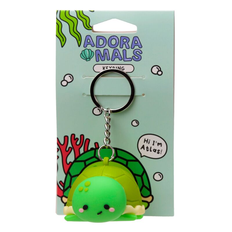 Load image into Gallery viewer, Atlas de schildpad adoramals 3d pvc sleutelhanger
