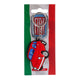 Fiat 500 rood pvc sleutelhanger