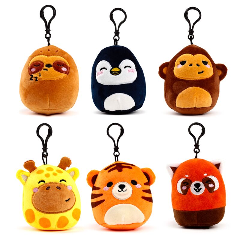 Load image into Gallery viewer, Squidglys zoo pluche sleutelhanger
