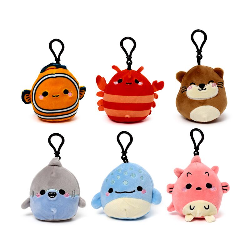 Load image into Gallery viewer, Squidglys adoramals zeeleven pluche sleutelhanger
