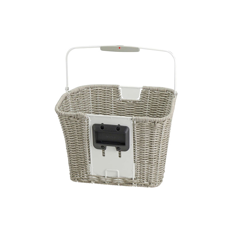 Load image into Gallery viewer, Klickfix rixen kaul fietsmand structura retro licht grijs
