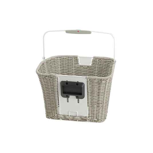 Klickfix rixen kaul fietsmand structura retro licht grijs