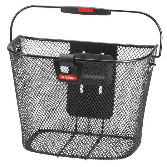 Klickfix uni baskets with lamp brackets black