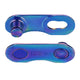 Kmc verschlussglied connector flatnr aurora blue 2pcs card