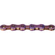 Kmc x12 ti-n waxed chain 1 2 x 11 128 126gl blue