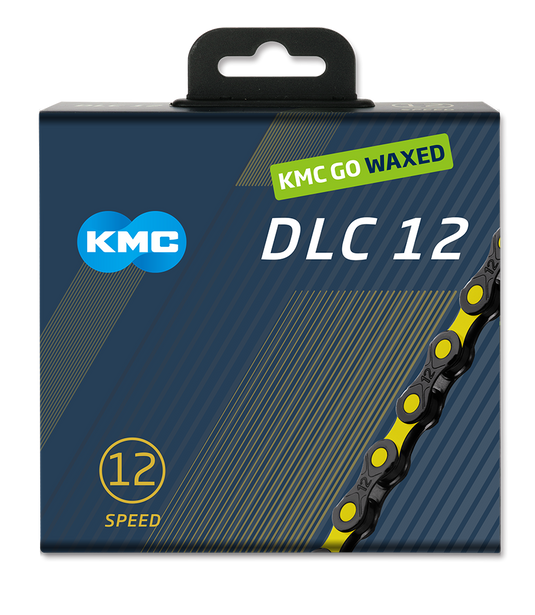 Kmc dlc12 waxed yellow derailleur chain