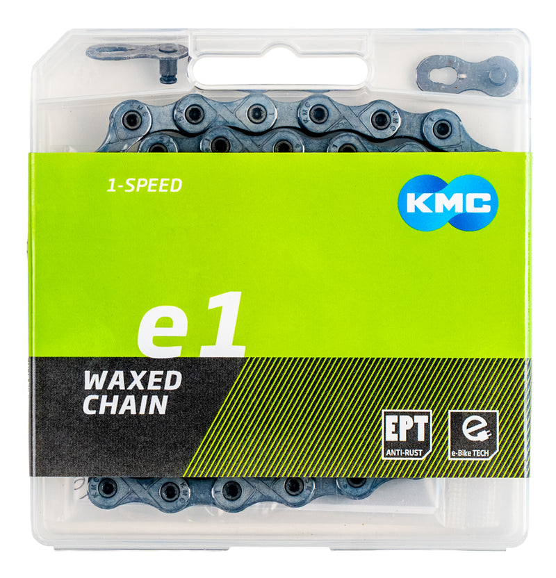 Chargez l'image dans la visionneuse de la galerie, Kmc ketting e1 ept 110l single speed waxed zilver
