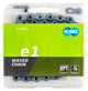 Kmc ketting e1 ept 130l single speed waxed zilver
