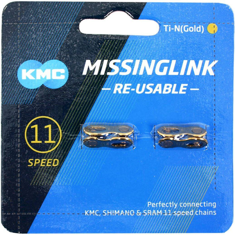 Afbeelding laden in galerijviewer, KMC MISSING LINK 11R Ti-N Gold 5.2mm - Zilver
