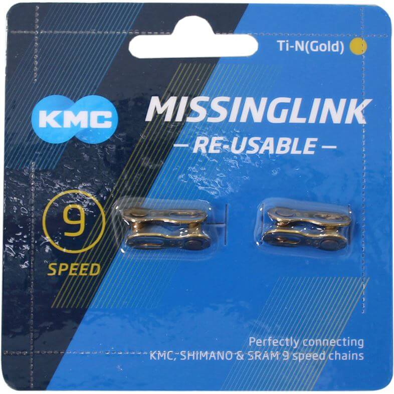 Load image into Gallery viewer, KMC Fietsketting 9R Ti-N Goud 6.6mm
