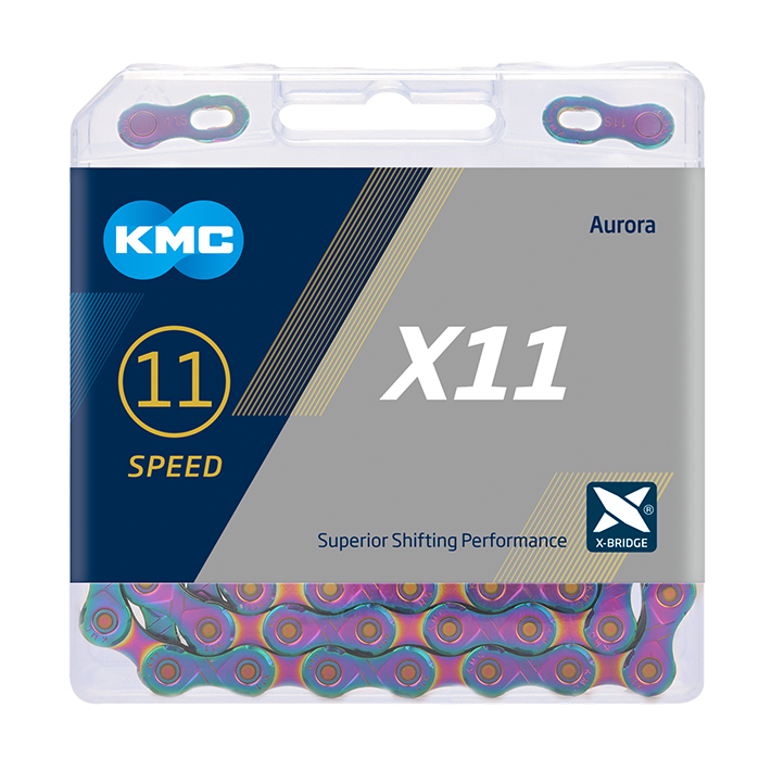 Load image into Gallery viewer, KMC Ketting 1 2-11 128 118L X11 Aurora Blue
