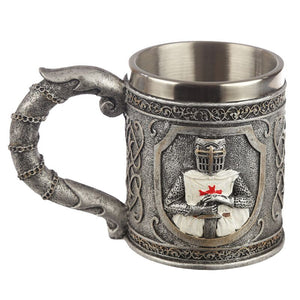 Decoratieve middeleeuwse ridder drinkbeker