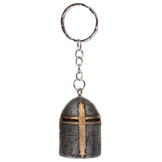 Middeleeuwse ridder helm sleutelhanger