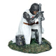 Protector of the kingdom knielende middeleeuwse ridder