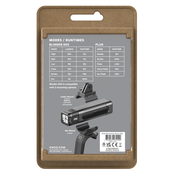 Load image into Gallery viewer, Knog blinder pro 600 plus rear - black
