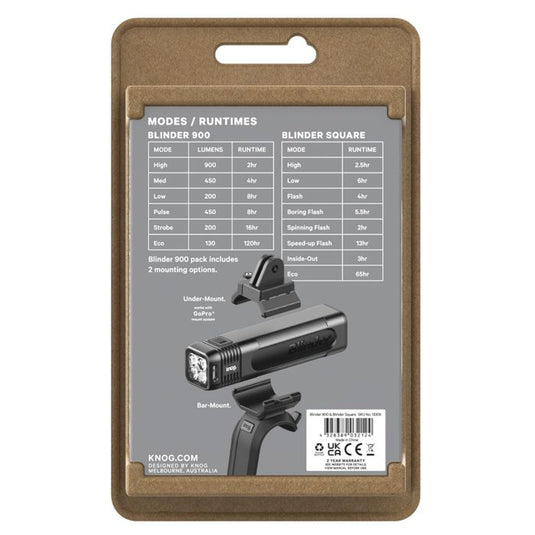 Knog blinder pro 900 blinder rear - square