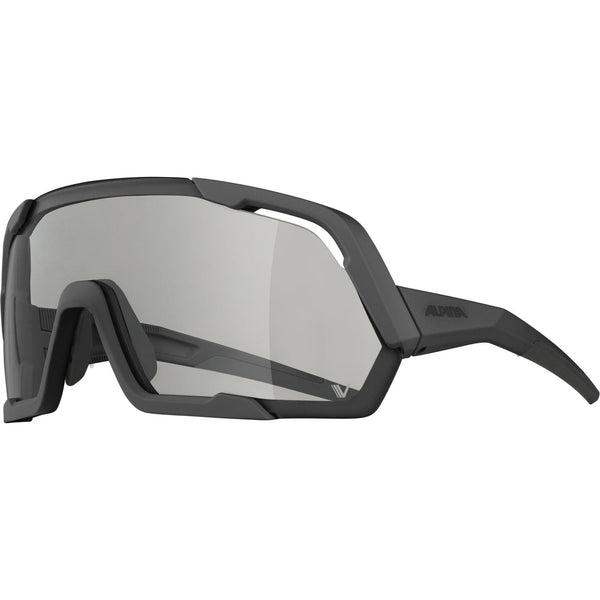 Alpina bril ROCKET V fogstop black mat clear mirror Cat0-3