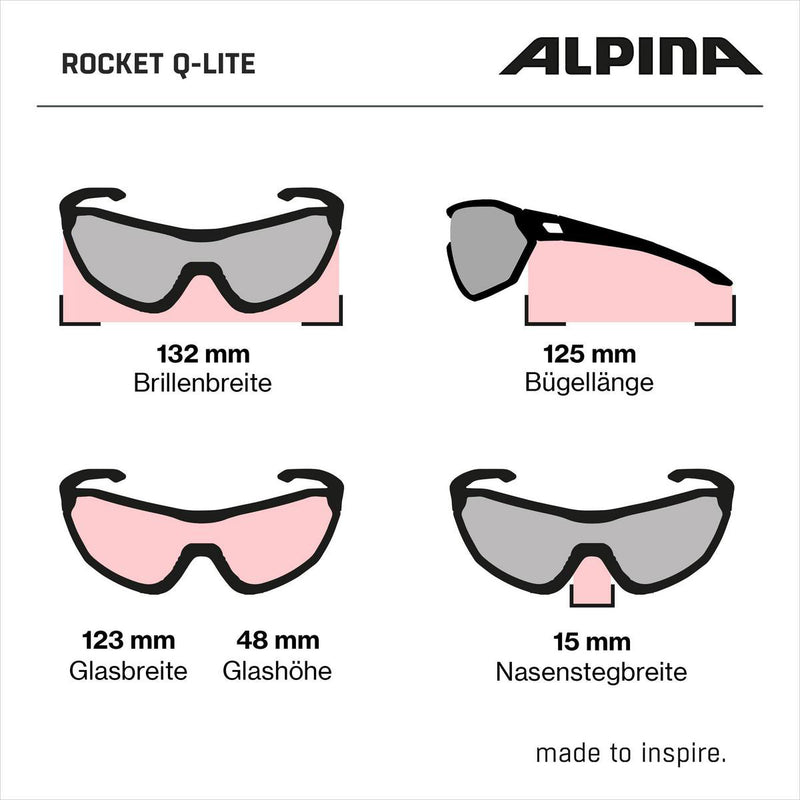 Load image into Gallery viewer, Alpina sports sportbril rocket q-lite mat zwart
