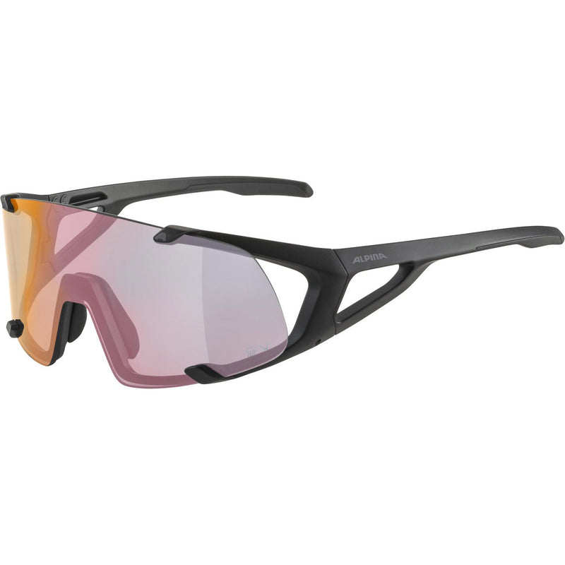 Load image into Gallery viewer, Alpina Bril HAWKEYE S QV black mat rainbow mirr.Cat.1-3
