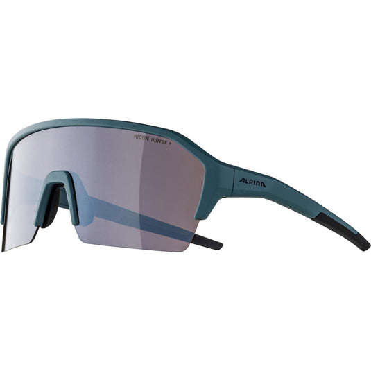 Alpina sport sportbril ram hr q-lite zilv. spiegellens blauw