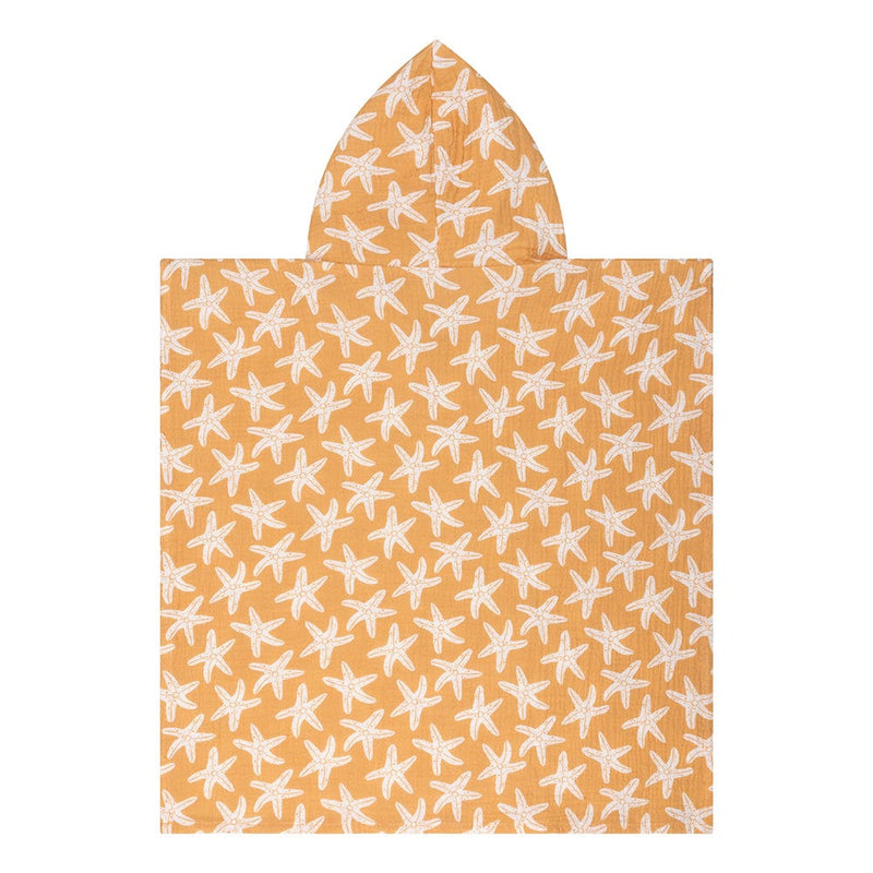 Load image into Gallery viewer, Seastar | oranje hydrofiele strandponcho 50 x 50 cm

