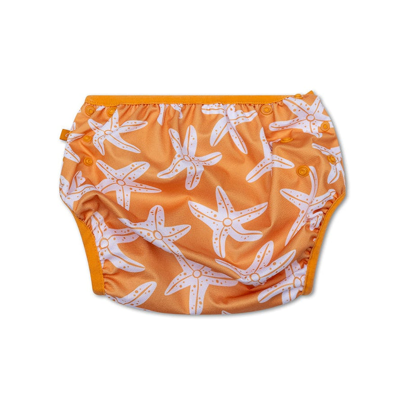 Load image into Gallery viewer, Seastar | oranje wasbare zwemluier
