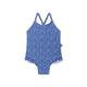 Leopard | blauw meisjes uv badpak
