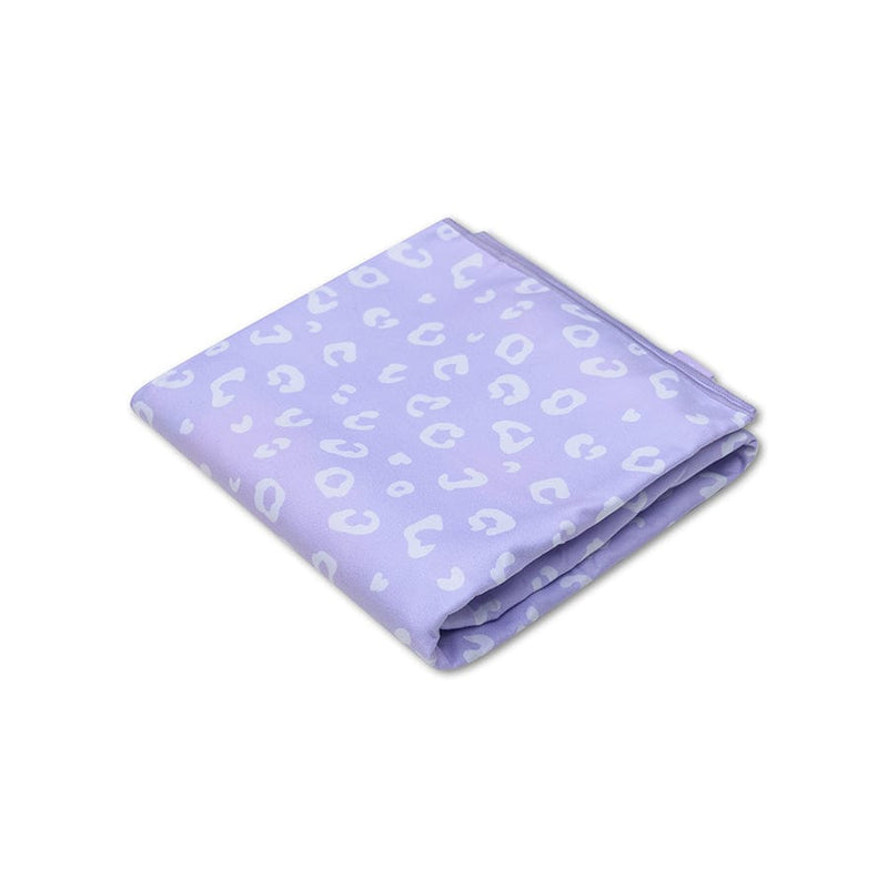 Load image into Gallery viewer, Leopard | lila microvezel handdoek 135 x 65 cm
