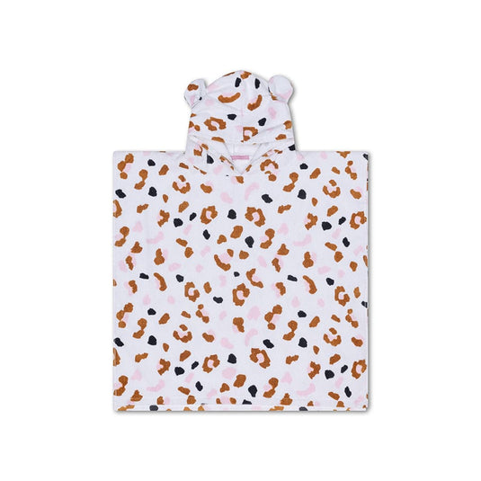 Leopard | kaki strandponcho 65 x 65 cm