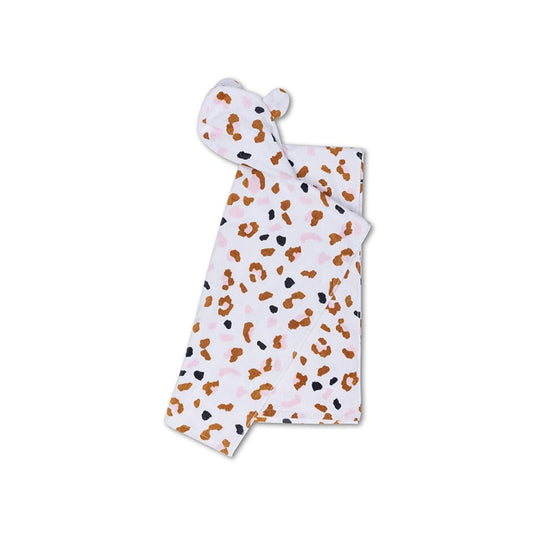 Leopard | kaki strandponcho 65 x 65 cm