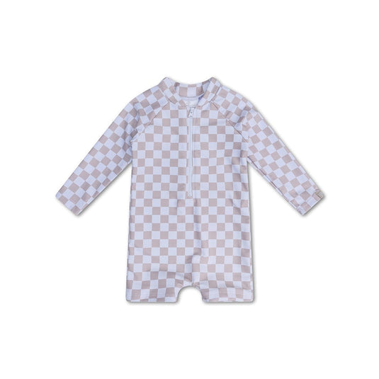 Checkmate | beige jongens uv zwempak