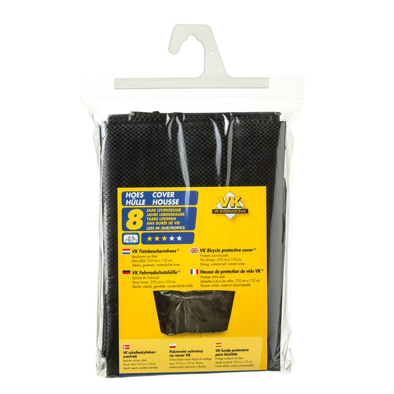 Load image into Gallery viewer, VK Fietsbeschermhoes (11) Hoeshousse zwart z ringen
