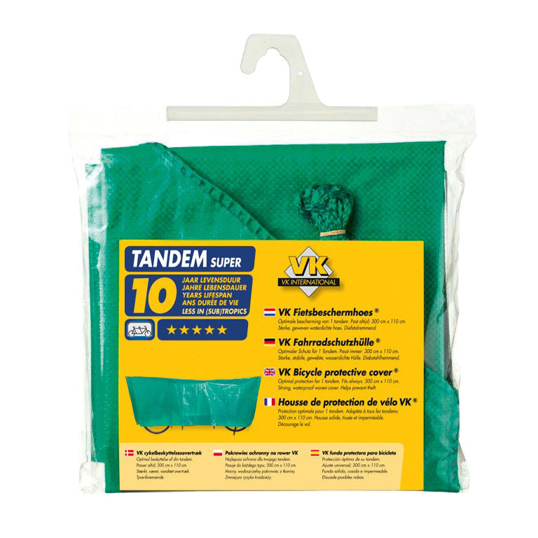 Load image into Gallery viewer, Vk fietsbeschermhoes (57) tandem super groen
