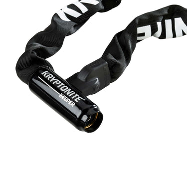 Kryptonite keeper 785-ketting met geïntegreerd slot – kettingslot fiets – fietsslot met ketting voor elektrische fiets – 85 cm – staal – zwart